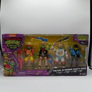TMNT Mutant Mayhem Turtles in Disguise Party Pack - Walmart Exclusive - SEALED